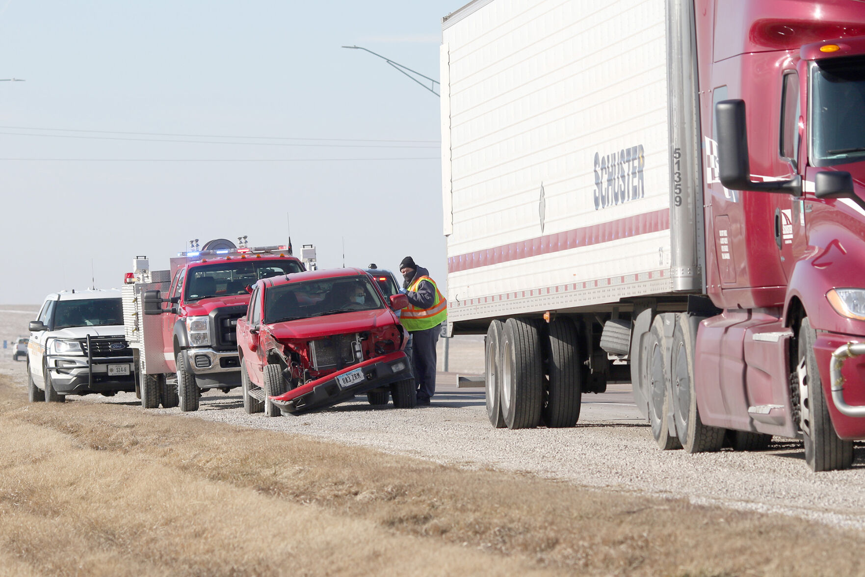 No injuries in Arcadia highway crash